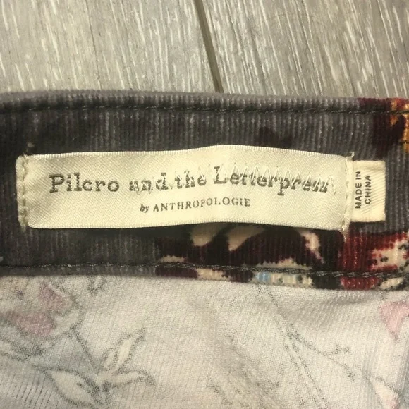 Pilcro and the Letterpress by Anthropologie Floral High-Rise Pants - Picture 7 of 8